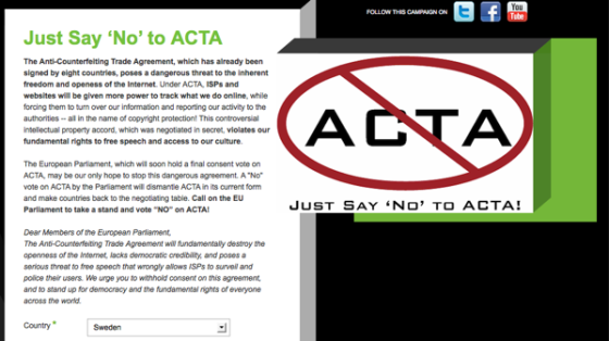 Just Say 'No' to ACTA